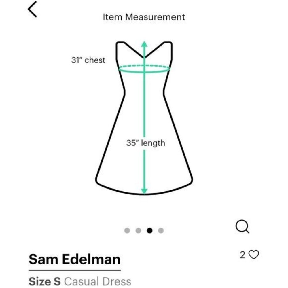 Sam Edelman Women's S embroidered floral cocktail casual dress black white Weddi - Picture 3 of 3